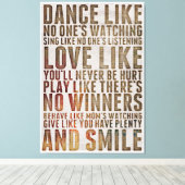 Lebenskostenvoranschlag Leinwanddruck (Insitu (Holzboden))