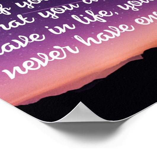 Lebenskostenvoranschlag Poster (Ecke)