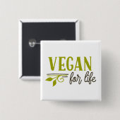 lebenslang vegan button (Vorne & Hinten)