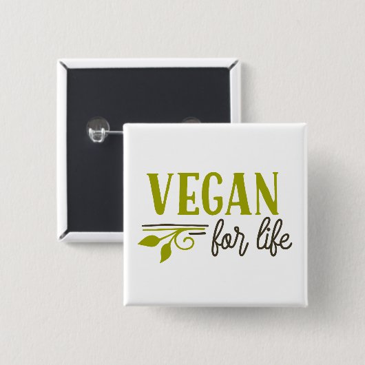lebenslang vegan button (Vorne & Hinten)