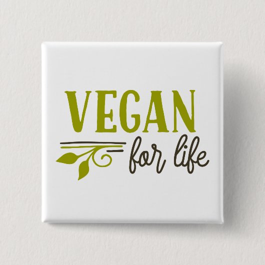 lebenslang vegan button (Vorderseite)