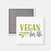 lebenslang vegan magnet (Vorderseite/Rückseite)