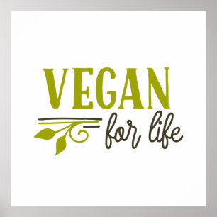 lebenslang vegan poster