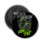 LEBENSLANGE FLÜGE SCHNELLER LEBENSFESTYP FLASCHENÖFFNER (Vorderseite)