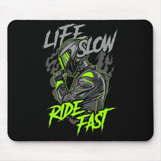 LEBENSLANGE FLÜGE SCHNELLER LEBENSFESTYP MOUSEPAD (Vorne)