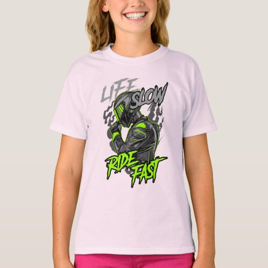 LEBENSLANGE FLÜGE SCHNELLER LEBENSFESTYP T-Shirt (Vorderseite)