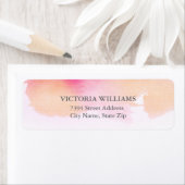 Lebenslange Träume Rücksendeadresse Label / Pink & (Insitu)