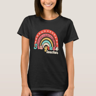 Lebenslanges 3. Klasse Lehrer Boho Regenbogen Will T-Shirt