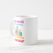 Lebenslanges Lernen Kaffeetasse (Vorderseite Links)