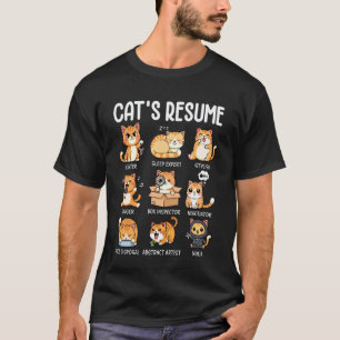 Lebenslauf einer Katze Tier Lustige Katze T-Shirt