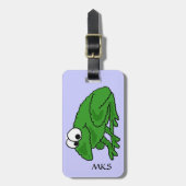 LEBENSLAUF, lustiger Frosch-Gepäckanhänger Gepäckanhänger (Vorderseite vertikal)