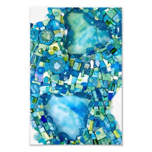 Lebenslauf-Mixed-Media-Mosaik Fotodruck (Vorne)