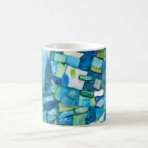 Lebenslauf-Mixed-Media-Mosaik Kaffeetasse