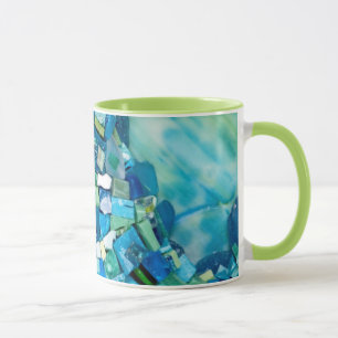 Lebenslauf-Mixed-Media-Mosaik Tasse