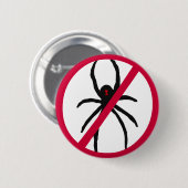 LEBENSLAUF, nicht mehr Spinnen-Knopf Button (Vorne & Hinten)