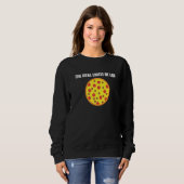 Lebenslauf Pizza Pizza Pizza Koch Round Foods Sweatshirt (Vorne ganz)