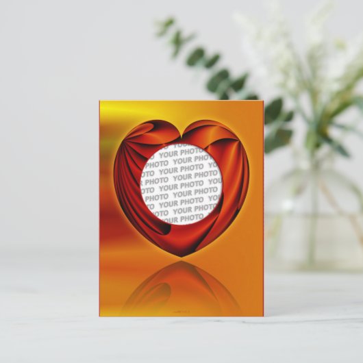 Lebenslauf - Vorlage Postkarte (Stehend Vorderseite)