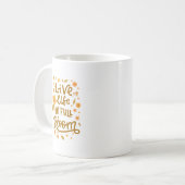 LEBENSLEBEN IM VOLLEN BLUMEN KAFFEETASSE (Vorderseite Links)