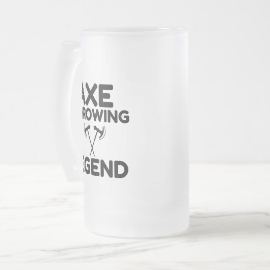 LEBENSLEGEND MATTGLAS BIERGLAS (Vorderseite Links)