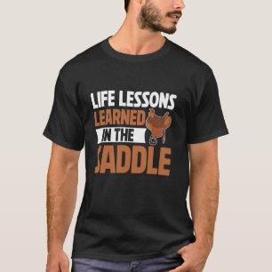 Lebenslektionen gelernt im Sattel Pferd Papa T-Shirt