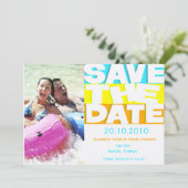 Lebenslustige - Save the Date Karte (Stehend Vorderseite)