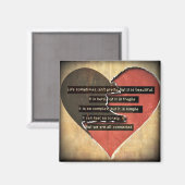 Lebensmagnet Magnet (Vorderseite/Rückseite)