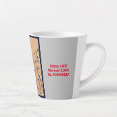 Lebensmantra und Blume Milchtasse (Rechts)