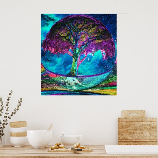 Lebensmeditation Poster (Küche)