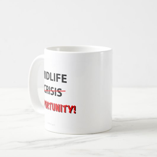 Lebensmitte-Gelegenheit - Tasse (Vorderseite Links)