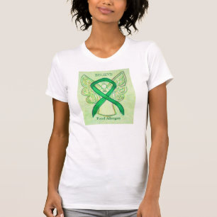 Lebensmittel Allergien Grünes Bewusstsein Ribbon A T-Shirt