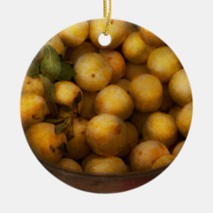 Lebensmittel - Äpfel - Goldene Äpfel Keramikornament