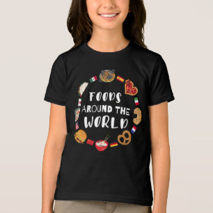 Lebensmittel auf der ganzen Welt Tri-Blend Shirt