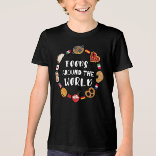 Lebensmittel auf der ganzen Welt Tri-Blend Shirt