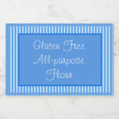 Lebensmittel-Container-Etikett glutenfreies Allzwe Lebensmitteletikett (Einzelnes Label)