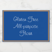 Lebensmittel-Container-Etikett glutenfreies Allzwe Lebensmitteletikett (Einzelnes Label)