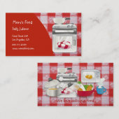 Lebensmittel der Mama Telefonnummerkarte (Vorne/Hinten)