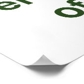 Lebensmittel dürfen enthalten - Nahrungswirksamkei Poster (Ecke)