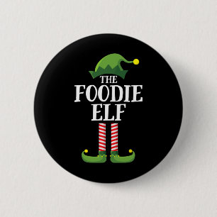 Lebensmittel-Elf-Passende-Familiengruppen-Weihnach Button