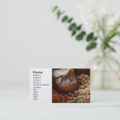 Lebensmittel - Erdnüsse Visitenkarte (Stehend Vorderseite)