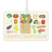 Lebensmittel für Großhandel Obst und Gemüse Autolufterfrischer (Rückseite)