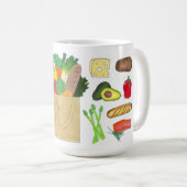 Lebensmittel für Großhandel Obst und Gemüse Kaffeetasse (VorderseiteRechts)