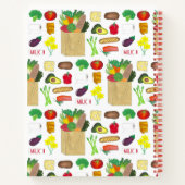 Lebensmittel für Großhandel Obst und Gemüse Notizblock (Rückseite)