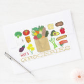 Lebensmittel für Großhandel Obst und Gemüse Rechteckiger Aufkleber (Umschlag)