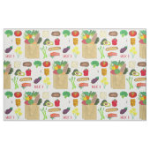 Lebensmittel für Großhandel Obst und Gemüse Stoff (Fat Quarter (45,7 x 55,9 cm))