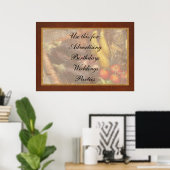 Lebensmittel - Gemüse - aus dem Garten der Mutter Poster (Heimbüro)