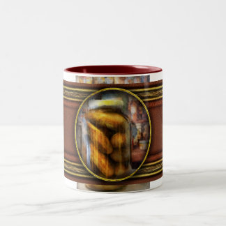 Lebensmittel - Gemüse - Ein Glas Pickeln Zweifarbige Tasse