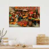 Lebensmittel - Gemüse - Indianapolis-Markt 1908 Poster (Küche)