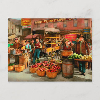 Lebensmittel - Gemüse - Indianapolis-Markt 1908 Postkarte