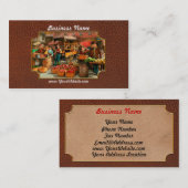 Lebensmittel - Gemüse - Indianapolis-Markt 1908 Visitenkarte (Vorne/Hinten)