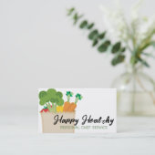 Lebensmittel Gemüse Koch Kochen Ernährung Visitenkarte (Stehend Vorderseite)